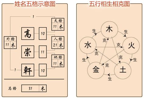 名字分析五行